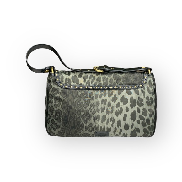 new Moschino Cheap + Chic ☻︎ Microfiber Messenger Bag ☻︎ Army Camo Leopard Print - Picture 13 of 17